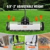 VEVOR 24-Inch Magnetic Sweeper with Wheels, 50 lbs Capacity, with Telescoping Magnetic Pickup Tool, Adjustable Handle, Magnetic Pickup Sweeper to Pick Up Nails and Screws, for Workshop, Garage, Yard