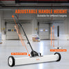 VEVOR 36-Inch Magnetic Sweeper with Wheels, 55 lbs Capacity, with Telescoping Magnetic Pickup Tool, Adjustable Handle, Magnetic Pickup Sweeper to Pick Up Nails and Screws, for Workshop, Garage, Yard