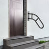 VEVOR Handrails for Outdoor Steps, 29" Length Wall Mount Safety Railings for 1-3 Steps, U-Shaped Handrail with Matte Black Finished, Stair Handrails for Kids, Elderly, Pregnant Women, Disabled