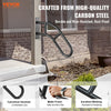 VEVOR Handrails for Outdoor Steps, 29" Length Wall Mount Safety Railings for 1-3 Steps, U-Shaped Handrail with Matte Black Finished, Stair Handrails for Kids, Elderly, Pregnant Women, Disabled 2 PCS