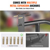 VEVOR Handrails for Outdoor Steps, 32" Length Wall Mount Safety Railings for 1-3 Steps, U-Shaped Handrail with Matte Black Finished, Stair Handrails for Kids, Elderly, Pregnant Women, Disabled