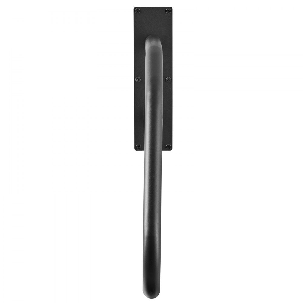 VEVOR Handrails for Outdoor Steps, 32" Length Wall Mount Safety Railings for 1-3 Steps, U-Shaped Handrail with Matte Black Finished, Stair Handrails for Kids, Elderly, Pregnant Women, Disabled