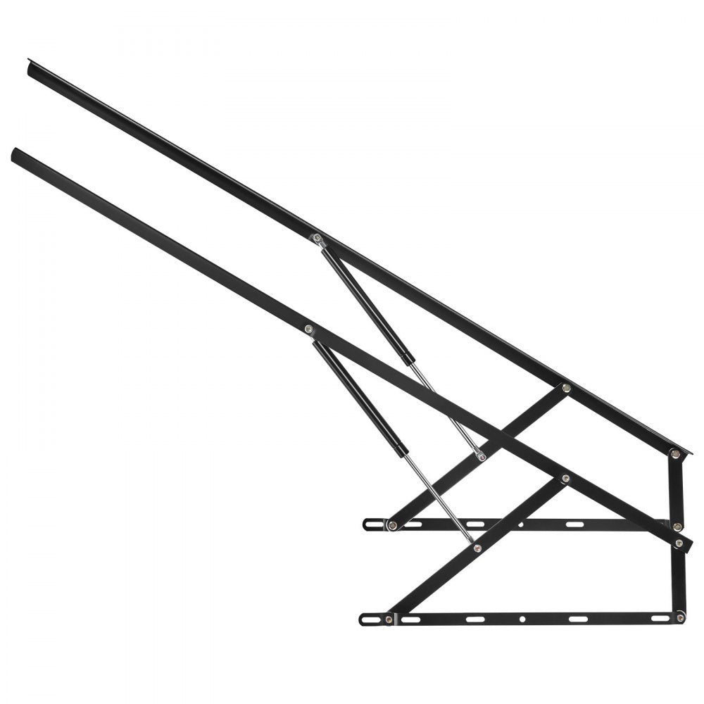 VEVOR Bed Lift, 59x79 in Compatible Extra-large Size 309 lbs Load Bearing, DIY Wall Bed Mechanical Hardware Kit Vertical Deluxe, Pneumatic Lever Heavy Duty Support, Folding for Guestroom