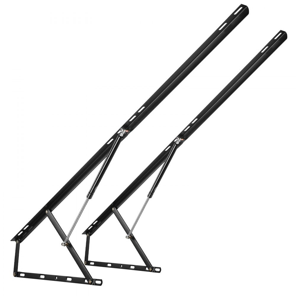 VEVOR Bed Lift, 59x79 in Compatible Bed Size 265 lbs Load Bearing, DIY Wall Bed Mechanical Hardware Kit Vertical Deluxe, Pneumatic Lever Heavy Duty Bed Support, Folding Wall Bed for Guestroom