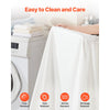 VEVOR 4-Piece Bed Sheet Set - Queen Size, 100% Brushed Microfiber Bedding Set with 2 Pillowcases, 1 Flat Sheet & 1 Fitted Sheet, Breathable & Wrinkle-Resistant Luxury Bed Sheets with 16" Deep Pocket