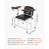 VEVOR Phlebotomy Chair 750LBS Capacity Blood Draw Medical Chair, Comfortable Blood Drawing Chairs with Adjustable Armrests, Soft Padded Seat, Easy-to-Clean PVC Leather for Hospitals Clinics
