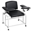 VEVOR Phlebotomy Chair 750LBS Capacity Blood Draw Medical Chair, Comfortable Blood Drawing Chairs with Adjustable Armrests, Soft Padded Seat, Easy-to-Clean PVC Leather for Hospitals Clinics