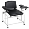 VEVOR Phlebotomy Chair 750LBS Capacity Blood Draw Medical Chair, Comfortable Blood Drawing Chairs with Adjustable Armrests, Soft Padded Seat, Easy-to-Clean PVC Leather for Hospitals Clinics