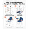 VEVOR Phlebotomy Chair 500LBS Capacity Blood Draw Medical Chair, Comfortable Blood Drawing Chairs with Adjustable Armrests, Soft Padded Seat, Easy-to-Clean PVC Leather for Hospitals Clinics
