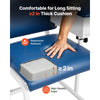 VEVOR Phlebotomy Chair 500LBS Blood Draw Medical Chair with Drawer, Comfortable Blood Drawing Chairs with Adjustable Armrests, Soft Padded Seat, Easy-to-Clean PVC Leather for Hospitals Clinics
