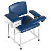 VEVOR Phlebotomy Chair 500LBS Blood Draw Medical Chair with Drawer, Comfortable Blood Drawing Chairs with Adjustable Armrests, Soft Padded Seat, Easy-to-Clean PVC Leather for Hospitals Clinics