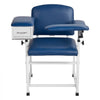VEVOR Phlebotomy Chair 500LBS Blood Draw Medical Chair with Drawer, Comfortable Blood Drawing Chairs with Adjustable Armrests, Soft Padded Seat, Easy-to-Clean PVC Leather for Hospitals Clinics