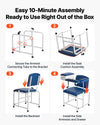 VEVOR Phlebotomy Chair 500LBS Blood Draw Medical Chair with Drawer, Comfortable Blood Drawing Chairs with Adjustable Armrests, Soft Padded Seat, Easy-to-Clean PVC Leather for Hospitals Clinics