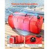 VEVOR Marine Fuel Tank 24 Gallon Boat Gas Tank Electronic Fuel Level Sensor, Portable Outboard Gas Can for Outboard Engine Boats, Yacht, Fishing Boat, Deck Boat, Gas Container, 4 mm Thick HDPE, Red