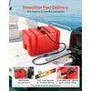 VEVOR Marine Fuel Tank, 12 Gallon Boat Gas Tank Portable Outboard Gas Can, for Outboard Engine Boats, Yacht, Fishing Boat, Deck Boat, Gas Container, Fuel Gauge, Hose & Primer Bulb, Premium HDPE, Red