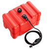 VEVOR Marine Fuel Tank, 12 Gallon Boat Gas Tank Portable Outboard Gas Can, for Outboard Engine Boats, Yacht, Fishing Boat, Deck Boat, Gas Container, Fuel Gauge, Hose & Primer Bulb, Premium HDPE, Red