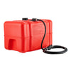 VEVOR Marine Fuel Tank, 12 Gallon Boat Gas Tank Portable Outboard Gas Can, for Outboard Engine Boats, Yacht, Fishing Boat, Deck Boat, Gas Container, Fuel Gauge, Hose & Primer Bulb, Premium HDPE, Red