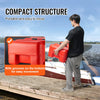 VEVOR Portable Fuel Tank, 12 Gallon/55L, Plastic Outboard Marine Tank with Hose, Easy to Carry for Yacht, Fishing, Deck Boats, Red