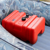 VEVOR Portable Fuel Tank, 12 Gallon/55L, Plastic Outboard Marine Tank with Hose, Easy to Carry for Yacht, Fishing, Deck Boats, Red