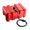VEVOR Portable Fuel Tank, 12 Gallon/55L, Plastic Outboard Marine Tank with Hose, Easy to Carry for Yacht, Fishing, Deck Boats, Red