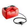 VEVOR Boat Fuel Tank, 3.17-Gallon/12-L Marine Outboard Transfer Tank, Transfer Tank with 9.8ft Hose, Gauge for Outboard Engine, Yacht, Fishing Boat, Deck, Red