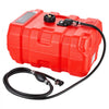 VEVOR Marine Fuel Tank, 8.7 Gallon Boat Gas Tank Portable Outboard Gas Can, for Outboard Engine Boats, Yacht, Fishing Boat, Deck Boat, Gas Container, Fuel Gauge, Hose & Primer Bulb, Premium HDPE, Red