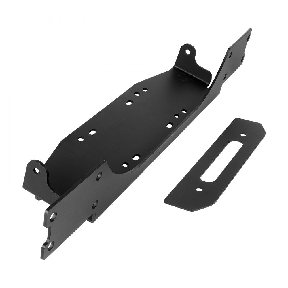 VEVOR Winch Mount, Winch Capacity of 12000 lbs / 5443 kg, Trailer Hitch Winch Mount for Select Jeep Wrangler JL/JLU & Gladiator JT Model (2018-2023), 2 Mounting Hole Design, Powder Coated Steel, Black