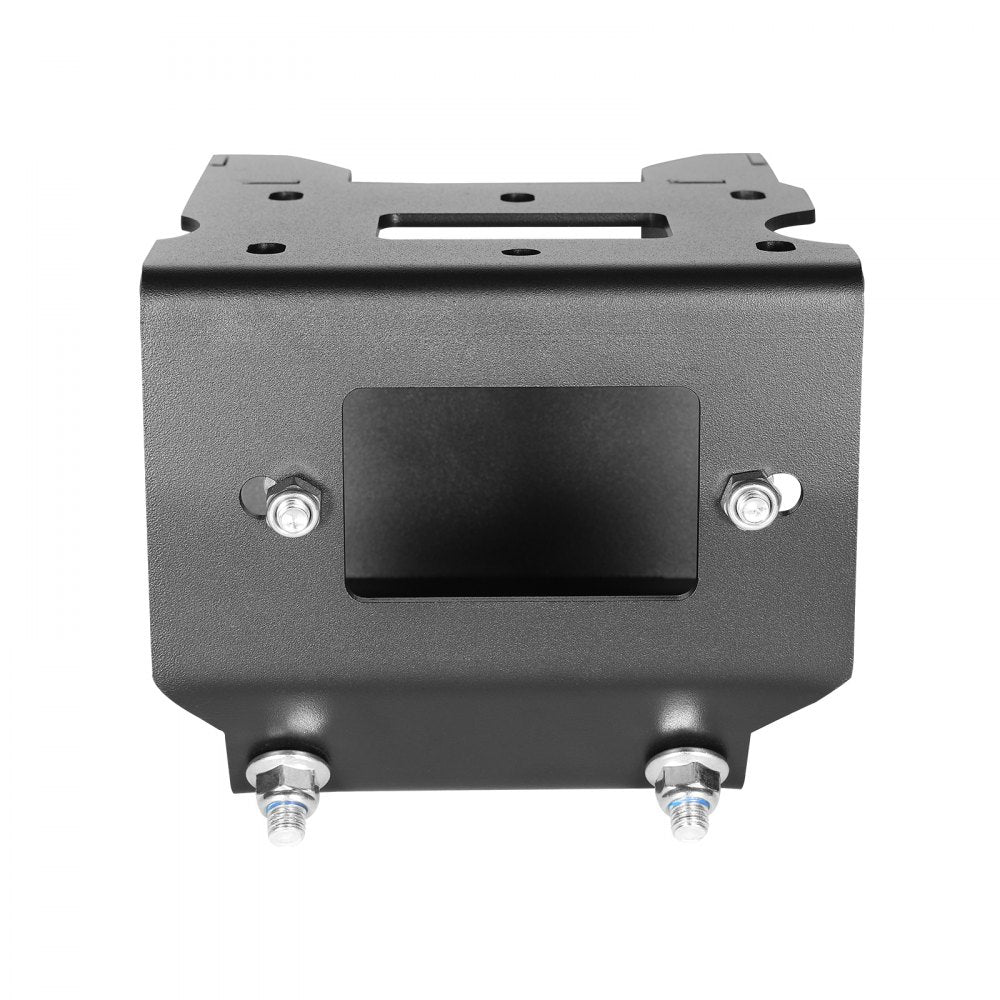 VEVOR Winch Mount, Winch Capacity of 2000-3600 lbs, Trailer Hitch Winch Mount for Select Polaris Sportsman Models (2009 and Newer), 2 Mounting Hole Design, Powder Coated Steel, Fit for Desert Rescue