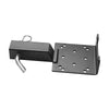 VEVOR Winch Mount, 3600 lbs / 1633 kg Load Capacity, Trailer Hitch Winch Mount with 2-inch Receiver, 2/4 Winch Bolt Holes, Powder Coated Steel, Suitable for ATV UTV Pickup Truck, Black