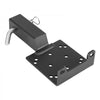 VEVOR Winch Mount, 3600 lbs / 1633 kg Load Capacity, Trailer Hitch Winch Mount with 2-inch Receiver, 2/4 Winch Bolt Holes, Powder Coated Steel, Suitable for ATV UTV Pickup Truck, Black