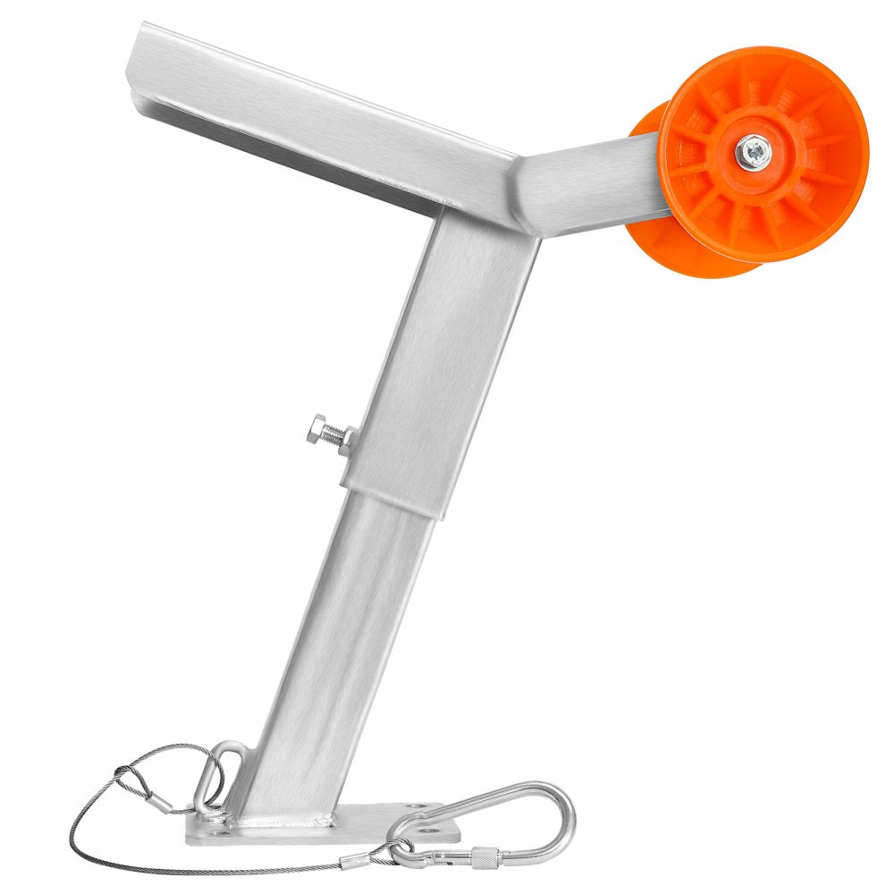 VEVOR Boat Trailer Winch Stand with Roller, Adjustable Height 14.3-21.6 Inches, Boat Winch Mount with U-Bolts for 2-3 Inches W x 3-4 Inches H Trailer Tongue, Fit for Jet Ski, Sailboat, Speedboat