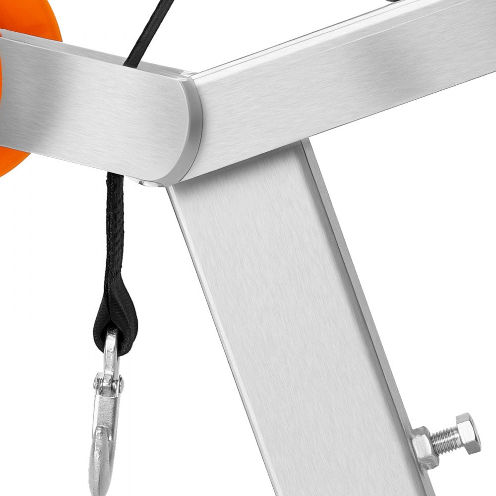 VEVOR Boat Trailer Winch Stand with Roller, 1200 lbs Winch & 2 in x 25 ft Winch Strap, Boat Winch Mount with U-Bolt for 2-3 Inches W x 3-4 Inches H Trailer Tongue, Fit for Jet Ski, Sailboat, Speedboat
