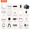 VEVOR 8KW Diesel Heater, 12V/24V All in One Diesel Air Heater, Bluetooth APP Control, Remote Control and Display Screen, CO Alarm, Fast Heating Horizontal Portable Diesel Heater for Vehicles, Garage