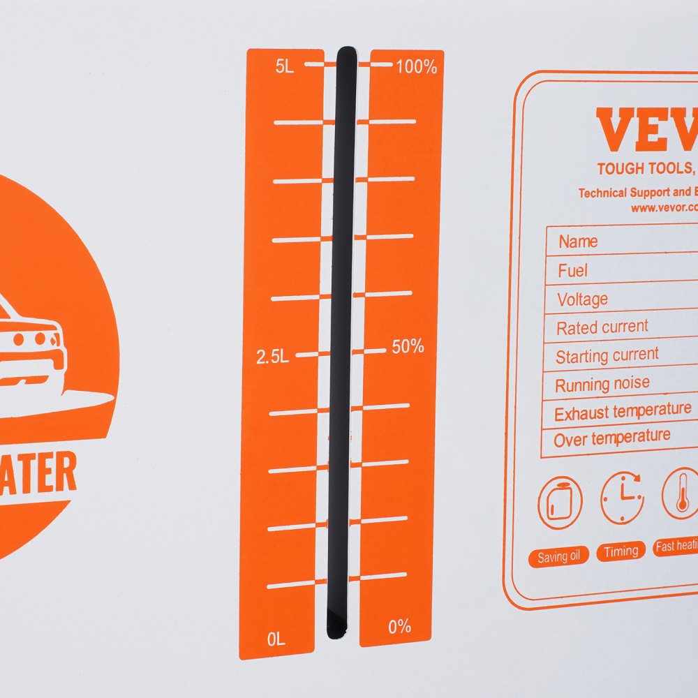 VEVOR 8KW Diesel Heater, 12V/24V All in One Diesel Air Heater, with Bluetooth APP Control, Remote Control and Display Screen, CO Alarm, Fast Heating Portable Diesel Heater for Vehicles and Outdoors