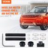 VEVOR Diesel Heater Pipe Ducting Set, 3" Extendable Air Duct Hose, 1" Stainless Steel Exhaust Pipe, 2 Air Vents, Tee Air Outlet Connector and Hose Clamps, for 5KW/8KW Diesel Parking Heaters