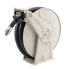 VEVOR Fuel Hose Reel, 1 inch x 33 ft Retractable, Spring Driven Auto Swivel Rewind, 300 PSI, Heavy-Duty Carbon Steel Construction with Industrial Grade Rubber Hose, for Diesel Fuel, Kerosene