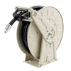 VEVOR Fuel Hose Reel, 3/4 inch x 33 ft Retractable, Spring Driven Auto Swivel Rewind, 300 PSI, Heavy-Duty Carbon Steel Construction with Industrial Grade Rubber Hose, for Diesel Fuel, Kerosene