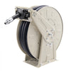 VEVOR Fuel Hose Reel, 3/4 inch x 50 ft Retractable, Spring Driven Auto Swivel Rewind, 300 PSI, Heavy-Duty Carbon Steel Construction with Industrial Grade Rubber Hose, for Diesel Fuel, Kerosene