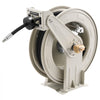 VEVOR Grease Hose Reel, 1/4 in x 50 ft Retractable, Spring Driven Auto Swivel Rewind, Max 10152 PSI, Heavy-Duty Carbon Steel Construction with Steel Wire Braided Hose, for Lube, Grease, Hydraulic Oil