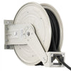 VEVOR Grease Hose Reel, 1/4 in x 50 ft Retractable, Spring Driven Auto Swivel Rewind, Max 10152 PSI, Heavy-Duty Carbon Steel Construction with Steel Wire Braided Hose, for Lube, Grease, Hydraulic Oil