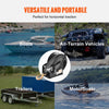VEVOR Hand Winch, 1600 lbs Pulling Capacity, Boat Trailer Winch Heavy Duty Rope Crank with 33 ft Polyester Strap and Two-Way Ratchet, Manual Operated Hand Crank Winch for Trailer, Boat or ATV Towing