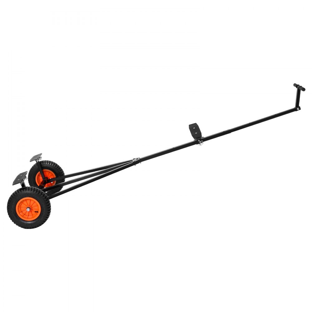 VEVOR Boat Trailer Dolly, 420lbs Load Capacity, Carbon Steel Trailer Mover with Adjustable Length, 15.7 in Pneumatic Tires and Nonslip Support Bracket, for Moving Kayak Motorboat Fishing Boat