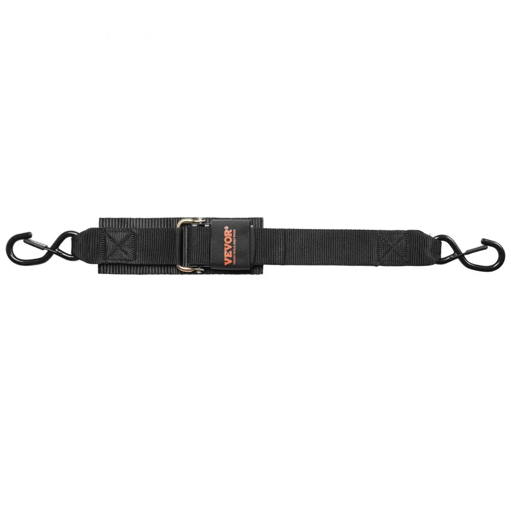 VEVOR Retractable Ratchet Straps, 2 in x 2 ft Ratchet Tie Down Straps with Security Lock S Hooks, 2 Pack Heavy Duty Ratchet Tie Down Straps with 1500 lbs Break Strength, for Trailers, Vehicles, Boat