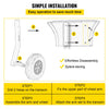 VEVOR Boat Launching Wheels, 12\" Boat Transom Launching Wheel, 500 LBS Loading Capacity Inflatable Boat Launch Wheels, Aluminium Alloy Transom Launching Dolly Wheels with 4 PCS of Quick Release Pins