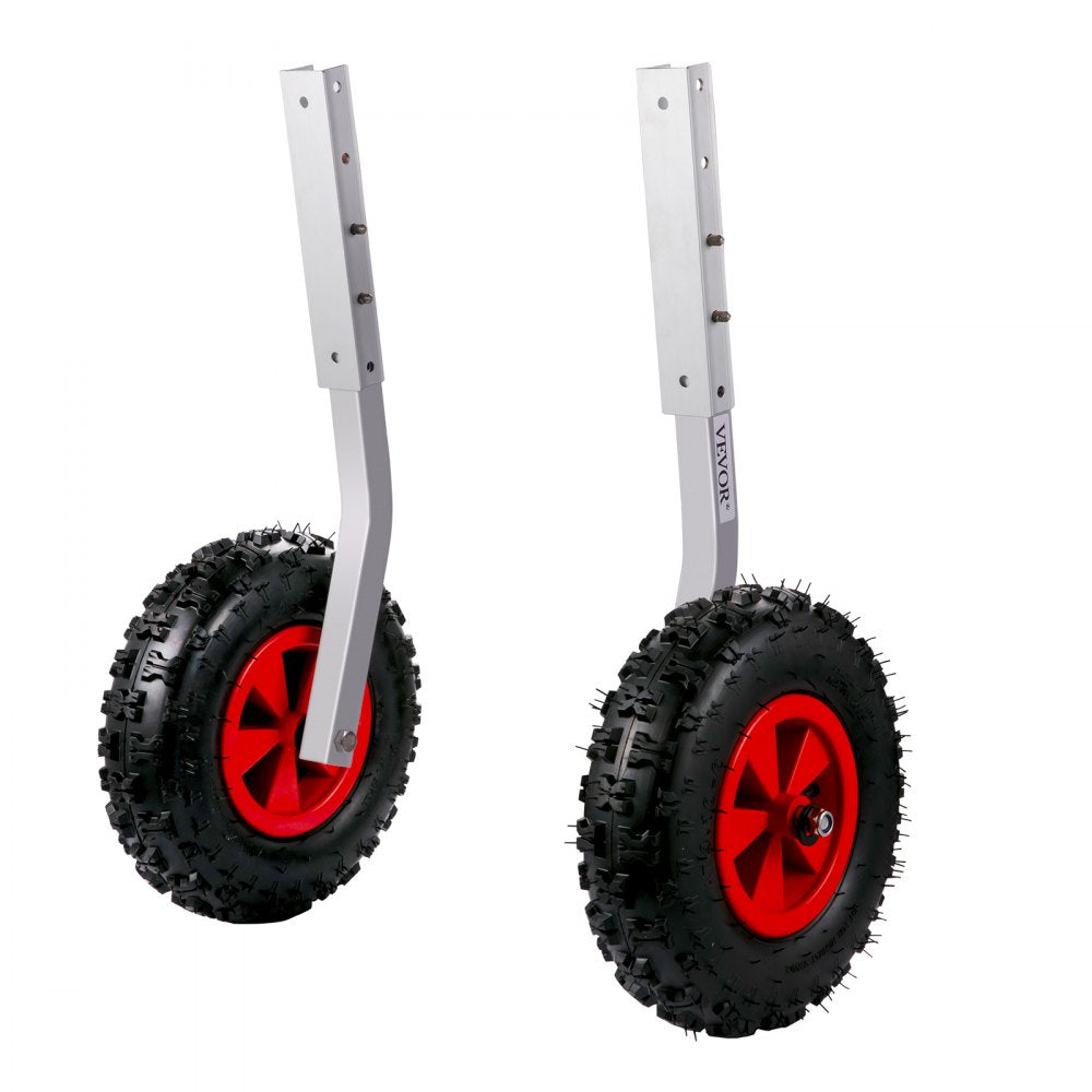 VEVOR Boat Launching Wheels, 12\" Boat Transom Launching Wheel, 500 LBS Loading Capacity Inflatable Boat Launch Wheels, Aluminium Alloy Transom Launching Dolly Wheels with 4 PCS of Quick Release Pins