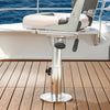 VEVOR Boat Seat Pedestal, Forward & Backward Sliding Adjustment, Aluminum Alloy Boat Chair Base with Slide, 5-inch Sliding Travel, Waterproof & Rust-resistant, Fit 2-7/8 Inch Diameter Pedestal Post