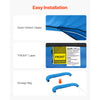 VEVOR 4 Bow Bimini Top Replacement Cover, 8 ft Long, Durable 600D Marine Grade Waterproof Sun Shade Boat Canopy with Storage Boot, Easy Install Zipper Sleeve Awning, 96"L x (91"-96")W, Blue (No Frame)