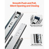 VEVOR Drawer Slides, 24 inch, 10 Pairs Full Extension Ball Bearing Cabinet Rails, 100 LB Load Capacity Heavy Duty Side Mount Dresser Drawer Slides, Drawer Track Runners for Kitchen DIY Replacement