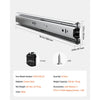 VEVOR Drawer Slides, 20 inch, 10 Pairs Full Extension Ball Bearing Cabinet Rails, 100 LB Load Capacity Heavy Duty Side Mount Dresser Drawer Slides, Drawer Track Runners for Kitchen DIY Replacement