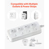VEVOR Outlet Covers, 70 Pack, Plug Covers for Electrical Outlets, Secure Electric Socket Protector Caps with Shock Prevention, Easy Installation, Insulated ABS, for Home Wall Power Sockets, White